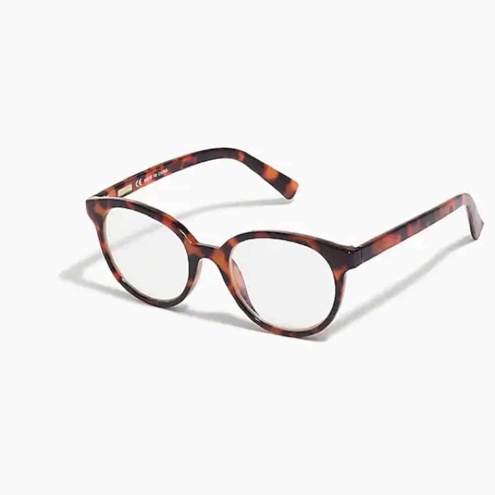 J.Crew tortoise shell blue light protective glasses